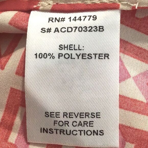 VICI Brenleigh Pink Red Geometric Print Poly Satin Button Down Tunic Mini Dress - Picture 15 of 16